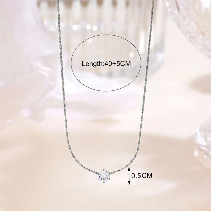 Silver Plated Stainless Steel Anti-Tarnish Stone Studded Hexagonal Pendan